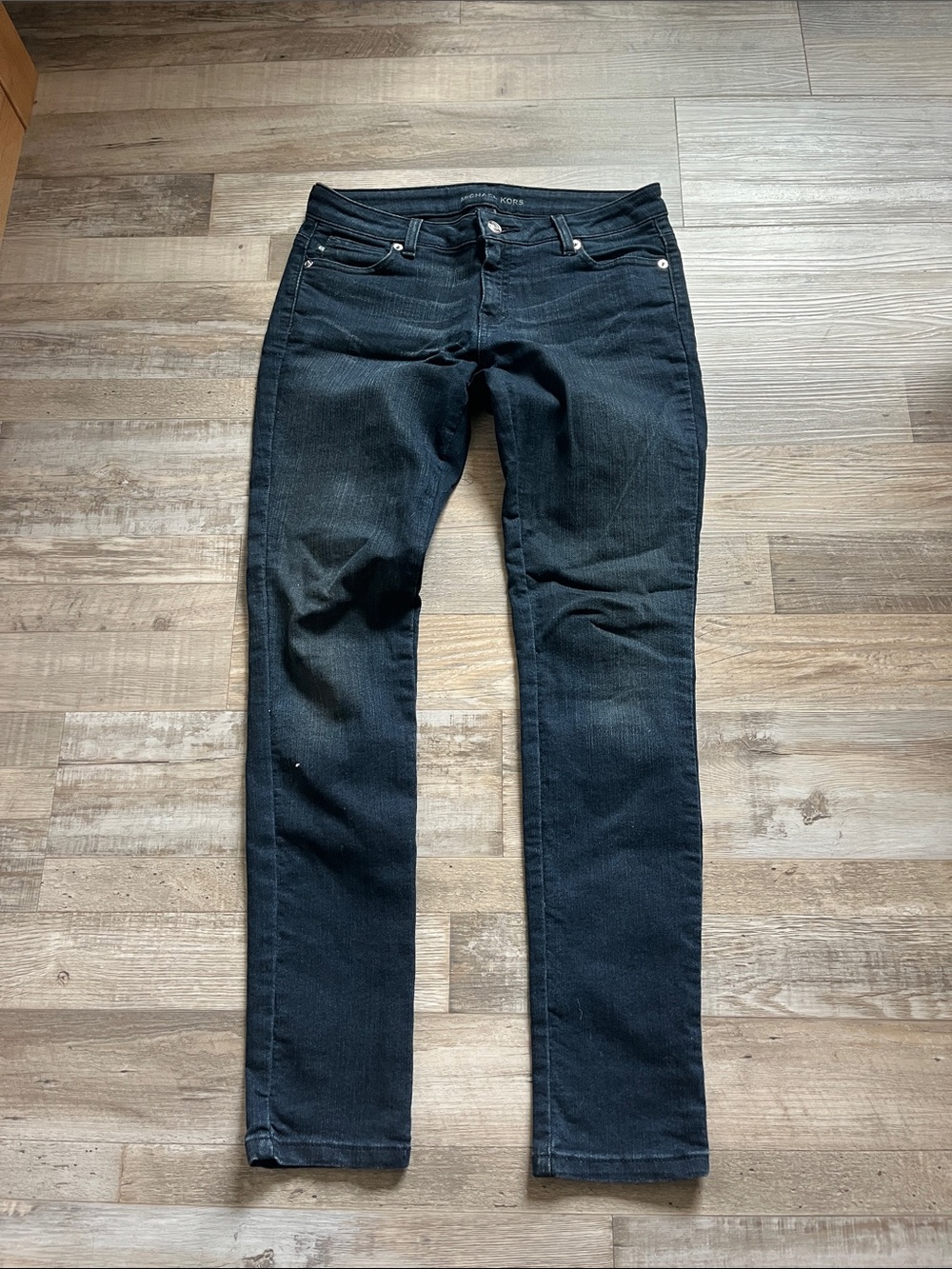 Michael Kors Women's Skinny Jeans in Dark Blue Indigo